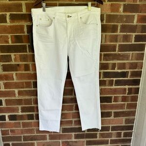 rag & bone White Ankle Jeans